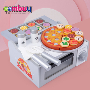 BBQ Game Pizza Oven <strong>Food</strong> DIY <strong>Toy</strong> Pretend Play Preschool <strong>Wood</strong> - Product Image 2