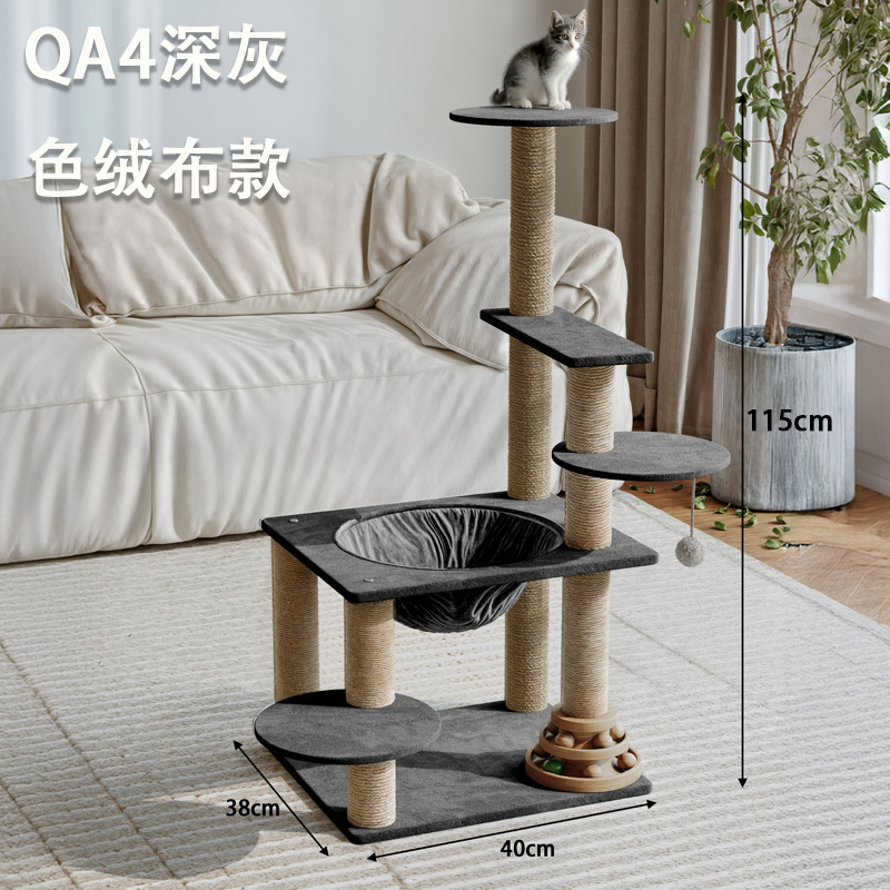 QA4-38X40X115cm Dark Gray Velvet Style