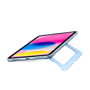 Funda Protectora Delgada y Transparente para iPad, con Soporte Metálico Plegable Integrado, Posiciones Ajustables para Escribir y Ver, Anti-Rayones - Product Image 2