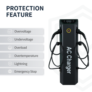 44kW Dual Gun AC EV Cargador de pie Nueva condición Tipo 2 Conector OCPP 1,6 <span class=keywords><strong>Precio</strong></span> directo de fábrica - Product Image 5