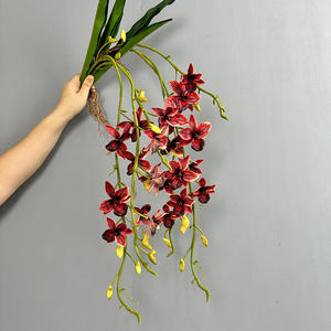 Fleurs tropicales artificielles de sensation réelle de jet d'orchidée de <span class=keywords><strong>Brassia</strong></span> pour des centres de table de luxe - Product Image 3