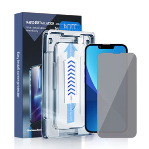 Protecteur d'écran en verre trempé avec applicateur facile pour <span class=keywords><strong>iphone</strong></span> 11 12 13 14 pro max plus film de protection anti-<span class=keywords><strong>espion</strong></span> - Product Image 1