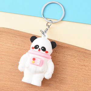 Mignon 3d Mini Panda Forme <span class=keywords><strong>Porte</strong></span>-clés Étudiant <span class=keywords><strong>Couple</strong></span> Personnalisé Sac En Caoutchouc Souple <span class=keywords><strong>Porte</strong></span>-clés De Voiture - Product Image 3