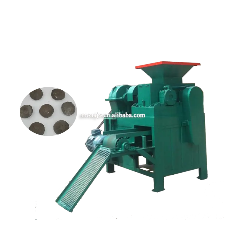 Roller Press Charcoal Pellet Ball Briquette Press Making/charcoal Powder Dust Fines Ball Presser Machine Price