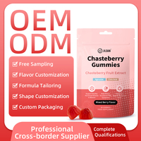 Gummies de supplément de baies mélangées personnalisées OEM ODM au goût de baies, à base d'extrait de fruit de ginseng de Chine, pour le soin quotidien du corps féminin