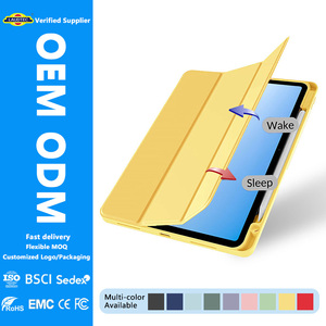Laudtec เคสพับสามทบระดับพรีเมียมพร้อมช่องเก็บปากการองรับฟังก์ชันเปิด/ปิดหน้าจออัตโนมัติทำจาก TPU กันกระแทกและป้องกันการตกหล่นสำหรับ iPad Air 13ปี2024 - Product Image 1
