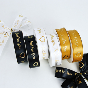 Hoa Ngày Valentine trang trí ruy băng Ruy Băng Vàng hình trái tim - Product Image 1