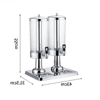 Distributeur de jus commercial Distributeur de boissons rondes 3L Distributeur automatique d'eau froide pour boire des fruits et du lait pour la restauration hôtelière