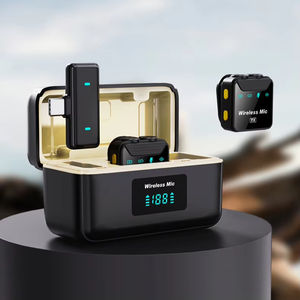 Micrófono de Solapa Inalámbrico Omnidireccional SX23 con Cancelación de Ruido, Rango de Transmisión de 20 Metros para Entrevistas en la Calle y Videos Musicales - Product Image 1