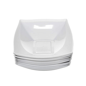 Tazones Cuadrados <span class=keywords><strong>de</strong></span> PS <span class=keywords><strong>de</strong></span> Color Blanco Sólido, Libres <span class=keywords><strong>de</strong></span> BPA, Irrompibles, Vajilla para <span class=keywords><strong>Ensaladas</strong></span> <span class=keywords><strong>de</strong></span> Frutas, Tazones <span class=keywords><strong>de</strong></span> Plástico para Restaurante - Product Image 1