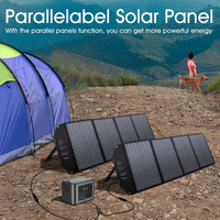 Panneau solaire portable 300W, design compact pliable, offrant une puissance fiable de 300W pour les voyages en plein air et la sauvegarde d'urgence
