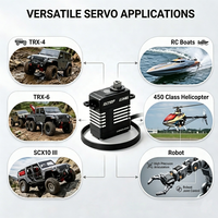 Servo Digital RC de Alto Torque de 14.8KG con Engranajes Metálicos para TRX4M 1/18 Crawler TRX4 SCX10 1/10 Avión