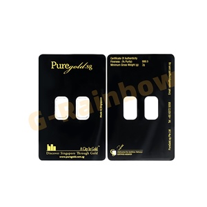 Double pochette en or fin 0,5g 1g 2g 4g 5g 6g 8g 10g 20g 50g 100g 250g pour pièces de monnaie argentées, médailles, packs - Product Image 1
