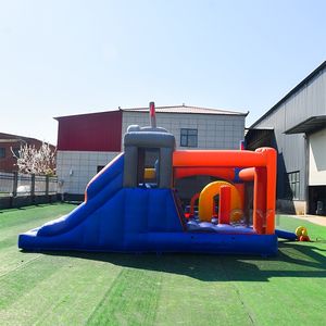 Structure gonflable commerciale simple et colorée, combo de châteaux gonflables avec souffleur - Product Image 3