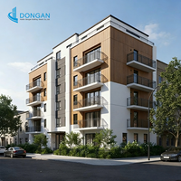 Immeuble d'appartements de grande hauteur en acier préfabriqué avec une planification flexible des espaces intérieurs
