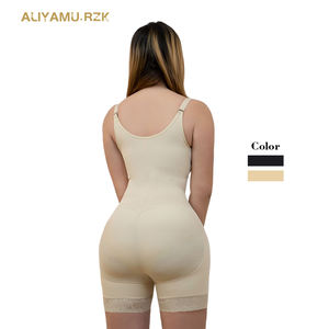 Body sculptant en nylon et élasthanne respirant, antibactérien, à fermeture éclair simple, pour sculpter les fesses et le buste - Product Image 3