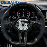 Volant de voiture en cuir et fibre de carbone, directement de l'usine, pour BMW E70 E81 E82 E87 E88 E90 E91 E92 E93 F30 F10 F20, prêt à l'emploi