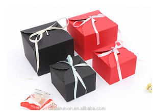 中国新年盒婚礼喜欢装饰印度花式纸糖果礼品包装盒棕色牛皮糖果巧克力盒 - Product Image 5