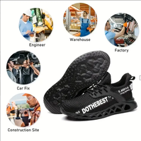 Dinggu respirant Offre Spéciale hommes travail respirant chaussures de sécurité anti-crevaison anti-dérapant acier orteil chaussures de travail en plein air