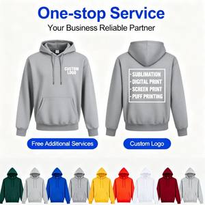 SKL 400gsm alta calidad <span class=keywords><strong>de</strong></span> peso pesado <span class=keywords><strong>de</strong></span> algodón Stringless <span class=keywords><strong>Sudadera</strong></span> con capucha en blanco personalizado hombres Streetwear OEM Logo personalizado sudaderas con capucha <span class=keywords><strong>de</strong></span> gran tamaño - Product Image 2