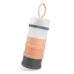 Dispenser Voor Babyvoeding Onderweg, Draagbare Formulecontainer Voor Onderweg, Niet-Gemorst Stapelbare Bpa-Vrije Baby-En Kids-Snackcontainers