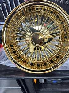 ล้อซี่ลวดสีทองทั้งวง ขนาด 14x7 นิ้ว แบบเดย์ตัน 72 ซี่ สำหรับรถโลว์ไรเดอร์ ใช้กับ<span class=keywords><strong>ยาง</strong></span>ขอบขาวขนาด 155/80/13 - Product Image 3