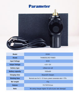 ホットセール プロ仕様 タトゥー用品 デジタル ワイヤレス タトゥーマシンキット ワイヤレス電源+カートリッジニードル付き - Product Image 6