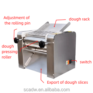 Laminadora Eléctrica de Masa de Alta Calidad, Máquina Automática para Panadería, Rodillo de Presión para Aplanar Croissants y Pan, 220v110v - Product Image 4