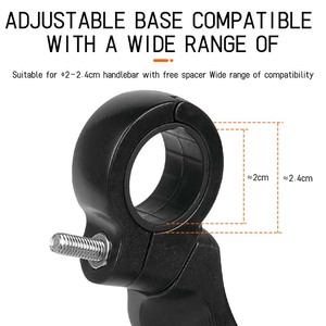 Xe đạp điện gương rõ ràng phạm vi rộng trở lại Sight phản xạ xe đạp phía sau xem gương - Product Image 4