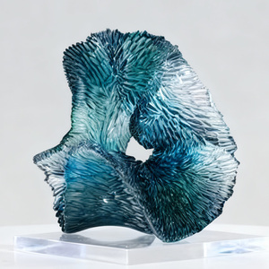 Màu Xanh Bắt Đại Dương Chuyển Động Nghệ Thuật Bảng Phòng Ngủ Đông Lạnh Sóng Nhựa Trang Trí Nội Thất - Product Image 2