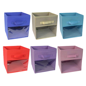 Caja de Almacenamiento de Ropa Clásica Cuadrada de PVC No Tejido, Plegable, con Ventana, Capacidad de 10 kg, Ideal para Almacenamiento Doméstico - Product Image 2