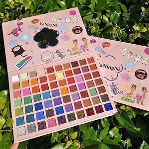 Haute qualité 70 couleurs dessin animé ombre à paupières plaque nacré mat paillettes maquillage <span class=keywords><strong>Europe</strong></span> et Amérique plaque multicolore - Product Image 6