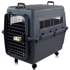 Plastik havayolu nakliye onaylı köpek taşıma kutusu Pet kafesleri çanta taşıyıcı ve seyahat kasalar kulübesi - Product Image 2