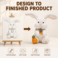 Fabricant OEM/ODM de jouets en peluche personnalisés Lapin Carotte de Pâques, directement de l'usine, pour marques de distributeurs et commandes en gros