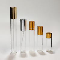 Mini Atomizador de Perfume de Vidrio Transparente de 2ml 3ml, Botella de Spray Recargable, Vial de Fragancia, Envase de Prueba, Impresión Serigrafiada 5ml 10ml