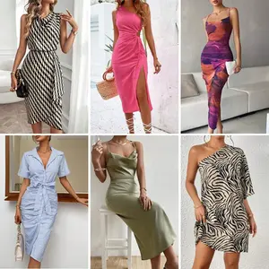 Robe Vêtements Stock Femmes Mixte Mode Casual Top Maillot de bain Jupes Vêtements Robes Femmes Populaires Nouveaux Vêtements Femmes Vente en Gros