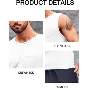 2025 hommes sans manches Gym débardeurs athlétique Muscle Gym T-Shirts avec poches capuche Style pour la musculation - Product Image 6