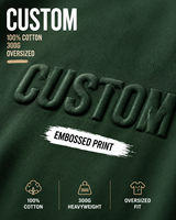 T-shirt Homme en Coton Peigné Épais, Coupe Ample Décontractée, Logo Personnalisé, Vente en Gros Usine