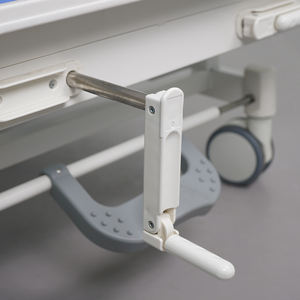 Letto Ospedaliero Manuale a Doppia Manovella per Assistenza Domiciliare con Schienale e Altezza Regolabili per Cliniche e Strutture Sanitarie - Product Image 5