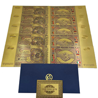 Billets de banque factices de 1 million d'euros en feuille d'or pour la vente en gros en Europe avec design personnalisé