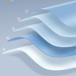 ENJOY Promotion Bâche de toit en polyéthylène 12x12 imperméable 2000-3000mm pour abri, camping, plage, côté voiture, tente de camping avec piquets tubulaires - Product Image 5