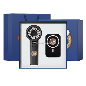 High Quality Custom Fan Power Bank Business Gift Set for Trade Shows and Corporate Events OEM Personalized Promotional Gift Set