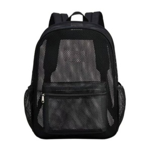 High Load-Bearing Women's Double Shoulder Business Travel Backpack Mesh Bag with Polyester Lining for Beach Outdoor Sports