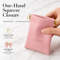 Pochette de rangement auto-fermante à clip pour câbles et écouteurs, trousse de maquillage en PU, mini sac portable pour rouge à lèvres et cosmétiques, usage domestique