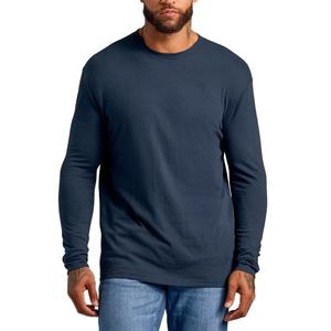 Fournisseur en gros, logo, nouveau style, design uni, 100% coton tricoté, 280 g/m², machine d'impression, antibactérien, coupe ajustée, manches longues - Product Image 3