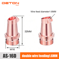 Buse de soudage laser portative DETON M16-AS-20, pointe de torche de soudeuse laser Ultra WeiYe