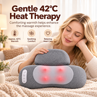 Oreiller de massage intelligent pour le cou avec chaleur et pétrissage pour soulager la douleur et la relaxation sur le lit ou le canapé