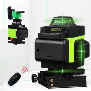 16-линейный 4D 360-градусный промышленный самовыравнивающийся лазерный нивелир с зелеными линиями, регулируемой яркостью, на литиевой батарее, для разметки картин - Product Image 3