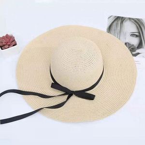 Sombrero de Paja de Ala Ancha para Mujer, Estilo Casual, para Playa y Verano, Venta al Por Mayor - Product Image 5