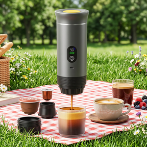 Original Factory Travel Coffee Machine 3 in 1 LED Display USB Rechargeable Battery Powered Mini Espresso Maker for Outdoor OEM - Product Image 1